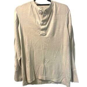 Vintage 70s Military Winter Lightweight Long Sleeve Undershirt Adult Medium